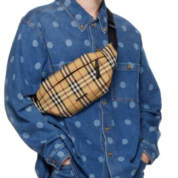 New BURBERRY check bag Sonny Belt bag waist Fanny pack shoulder Bag NWT - Picture 4 of 13